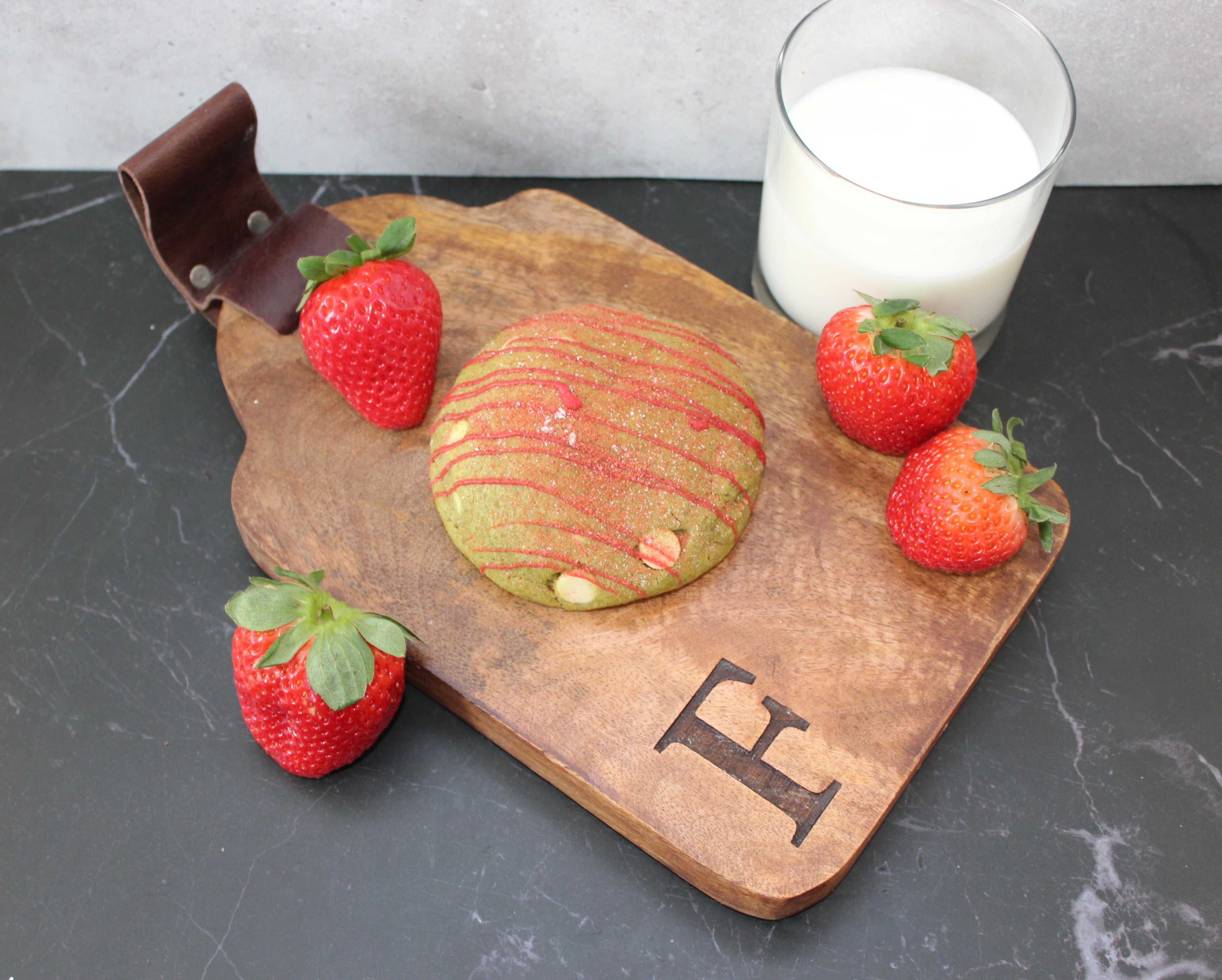 Matcha Cookie With Strawberry Filling #18